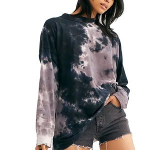 Free People Tie Dye Oversized Long Sleeve